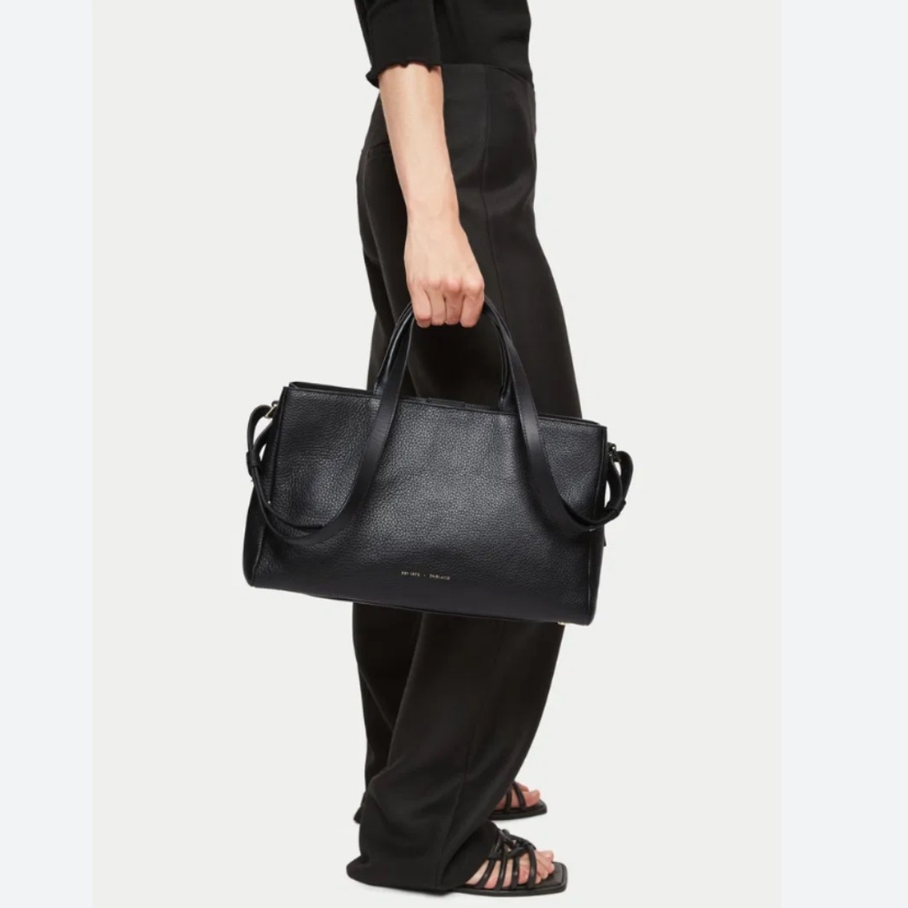 Jigsaw Pebbled Leather Tote